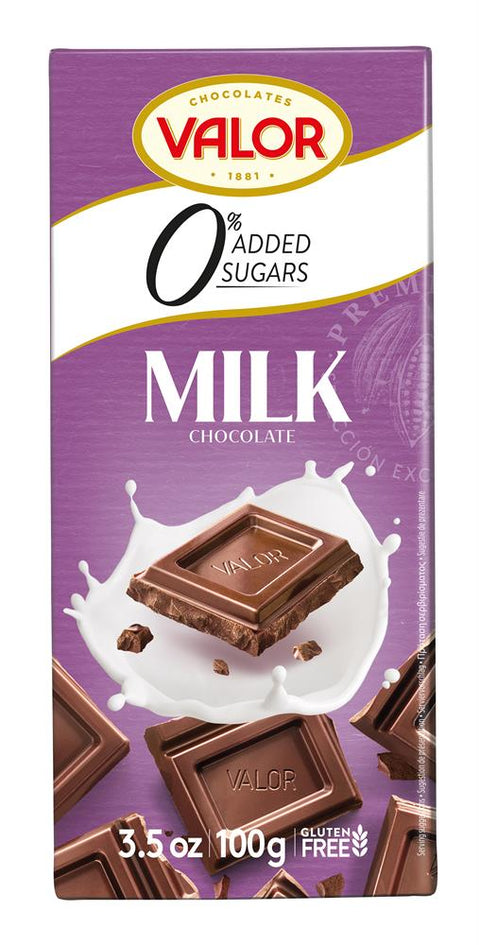 Valor Sugar Free Milk Chocolate 100g