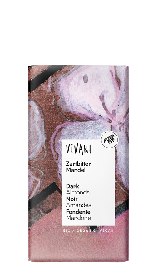 Vivani Dark Almond Chocolate 55% Vegan Organic 100g