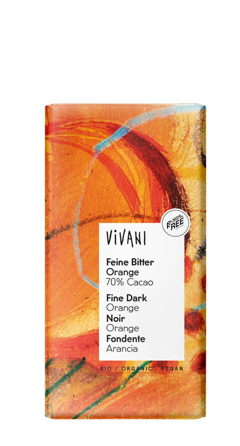 Vivani Dark Orange Chocolate 70% Vegan Organic 100g