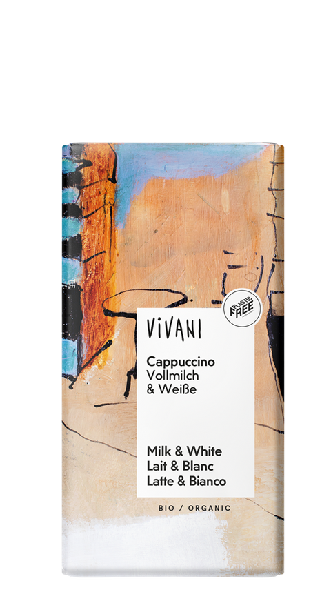 Vivani Milk White Cappuccino Chocolate Organic 100g