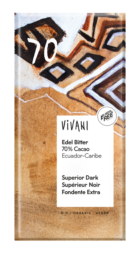 Vivani Dark 70% Superior Chocolate Vegan Organic 100g