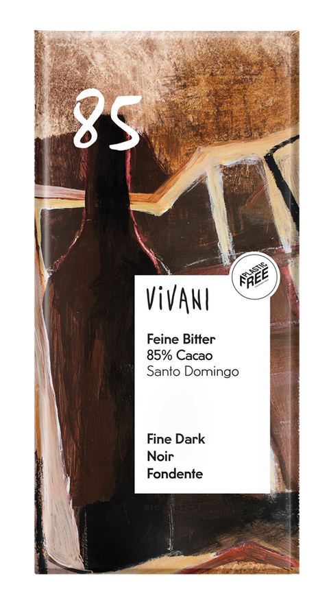 Vivani Dark Chocolate 85% Vegan Organic 100g