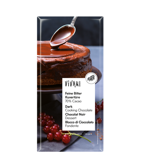 Vivani Dark Cooking Chocolate Vegan Organic 200g