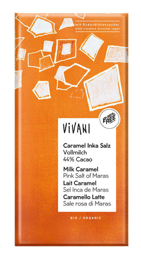 Vivani Milk Caramel Salted Chocolate Organic 80g