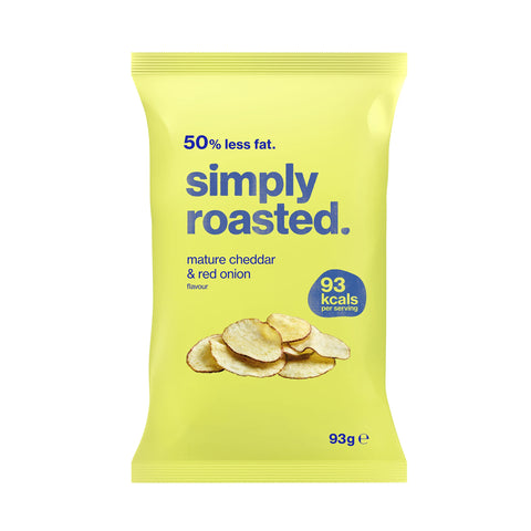 Simply Roasted Mature Cheddar & Red Onion Crisps