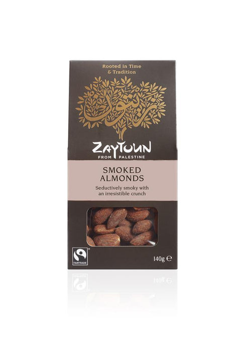 Zaytoun Fairtrade Smoke Seasoned Roasted Almonds 140g