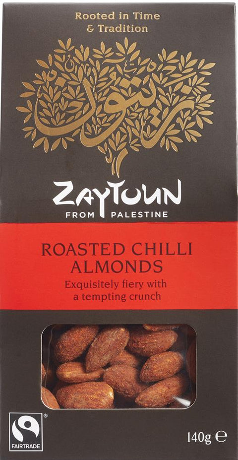 Zaytoun Fairtrade Chilli Almonds 140g