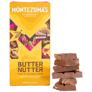 Montezuma's Butter Nutter Milk Chocolate with Peanut Butter Truffle 90g