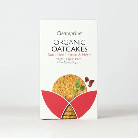 Clearspring Organic Oatcakes - Sun-Dried Tomato & Herb 200gr