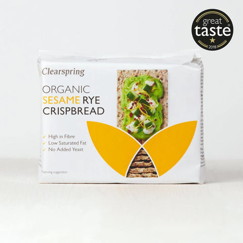 ClearspringOrganic Rye Crispbread - Sesame 200g