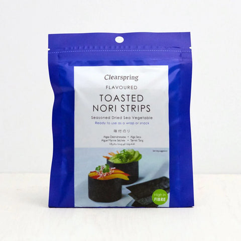 Clearspring Japanese Flavoured Toasted Nori Strips - Dried Sea Vegetable 13.5gr