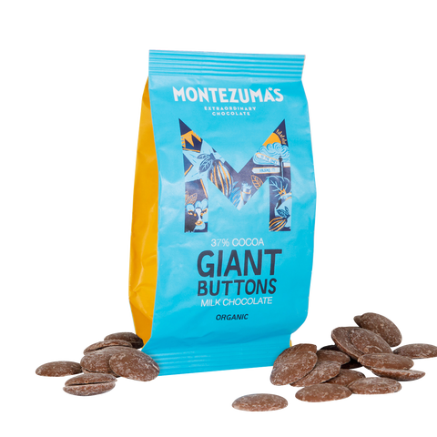 Montezuma's Organic Smooth 37% Milk Chocolate Giant Buttons 180g