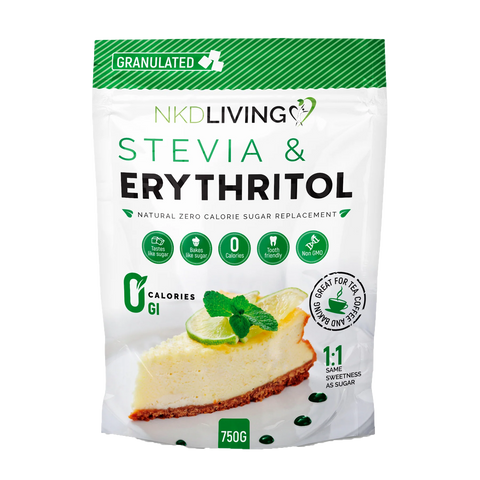 NKDLIVING Erythritol and Stevia - 1:1 (750g)