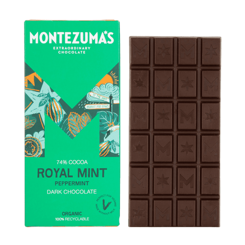 Montezuma's Royal Mint Dark Organic with Mint 90g